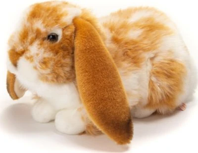 Teddy-Hermann Hase Liegend Hellbraun/weiß Gescheckte, 30 Cm 3 Teddy-Hermann Hase Liegend Hellbraun/weiß Gescheckte, 30 Cm