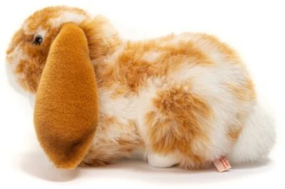 Teddy-Hermann Hase Liegend Hellbraun/weiß Gescheckte, 30 Cm 6 Teddy-Hermann Hase Liegend Hellbraun/weiß Gescheckte, 30 Cm – Bild 4