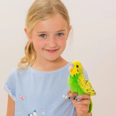 Teddy-Hermann Wellensittich Grün 13 Cm 5 Teddy-Hermann Wellensittich Grün 13 Cm – Bild 3