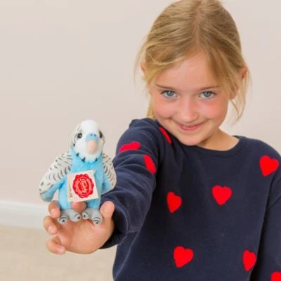 Teddy-Hermann Wellensittich Blau 13 Cm 5 Teddy-Hermann Wellensittich Blau 13 Cm – Bild 3