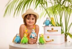 Teddy-Hermann Wellensittich Blau 13 Cm 9 Teddy-Hermann Wellensittich Blau 13 Cm -Teddy Hermann 8960576 04