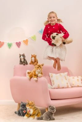 Teddy-Hermann Katze Stehend Rot Getigert 20 Cm 4 Teddy-Hermann Katze Stehend Rot Getigert 20 Cm – Bild 2