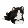 Teddy Hermann 91835 Schwarze Katze Liegend Ca. 30cm Plüsch Kuscheltier Schlenker -Teddy Hermann 91835 6 Katze liegend schwarz weiss