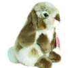 Teddy Hermann 93760 Hase Sitzend Hockend Ca. 19cm Dunkelbraun Plüsch -Teddy Hermann 93760 freigestellt Hase braun 300
