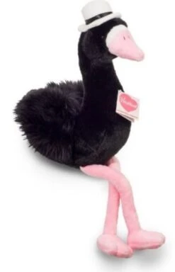 Teddy Hermann 94103 Schwarzer Schwan Mit Hut Starry Night Ca 40cm Plüsch