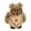 Teddy Hermann 94163 Eule Graubraun Plüsch Kuscheltier Ca 17 Cm -Teddy Hermann 94163 7 Eule graubraun