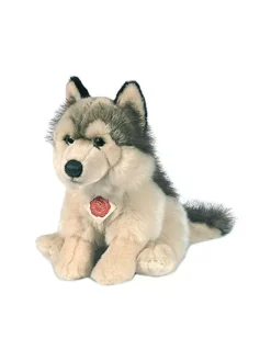 HERMANN TEDDY, Plüschtier - Wolf Sitzend 29cm