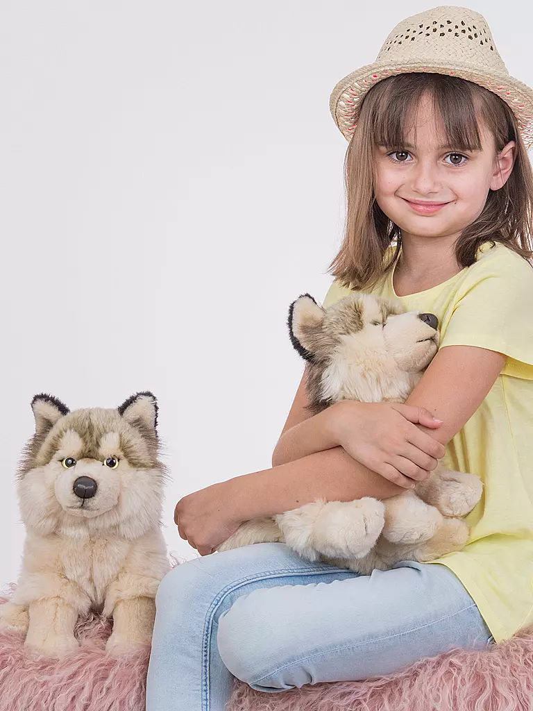 HERMANN TEDDY, Plüschtier - Wolf Sitzend 29cm 4 HERMANN TEDDY, Plüschtier - Wolf Sitzend 29cm – Bild 2