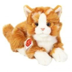 Teddy Hermann 91837 Katze Liegend Rot Getigert 20cm Plüsch Kuscheltier